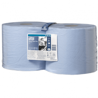 Popierius pramonei ritiniais mėlynas Tork Wiping Paper Plus Blue W1/W2, 2sl.