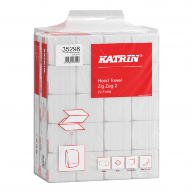 Popierius rankoms lapeliais KATRIN CLASSIC ZZ2 WHITE, Baltas 1