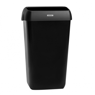 Šiukšlių dėžė KATRIN WASTE BIN WITH LID, Juoda, 25 L