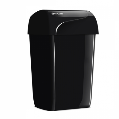 Šiukšlių dėžė Lucart Identity Waste Bin Black, Juoda