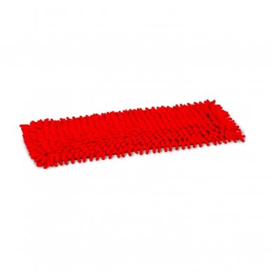 Grindų mikropluošto šluostė  CHENILE su kišenėmis, Raudona, 40 cm